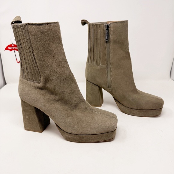 Blondo Rozalie Heeled Platform Boot Suede - Picture 1 of 10